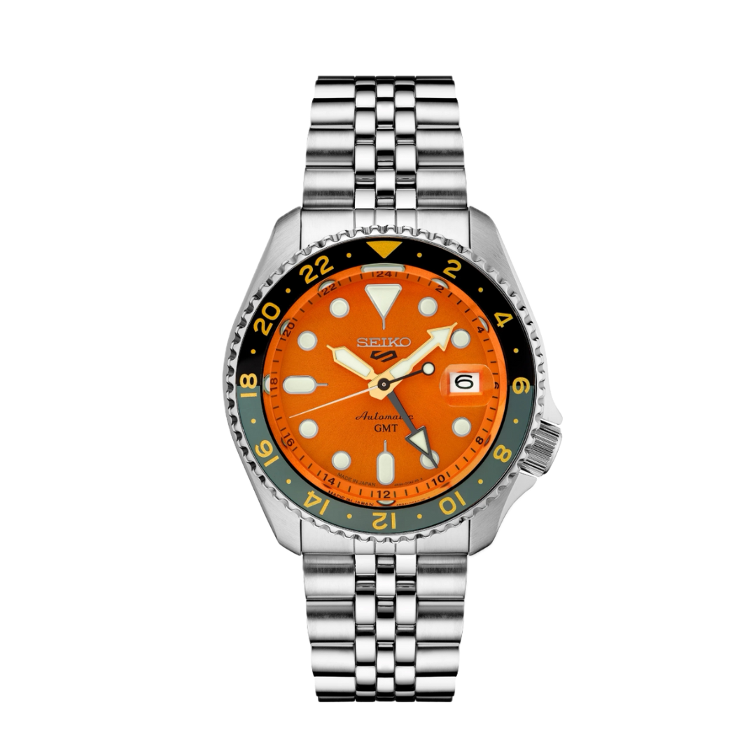 Seiko 5 Sport GMT | naranja