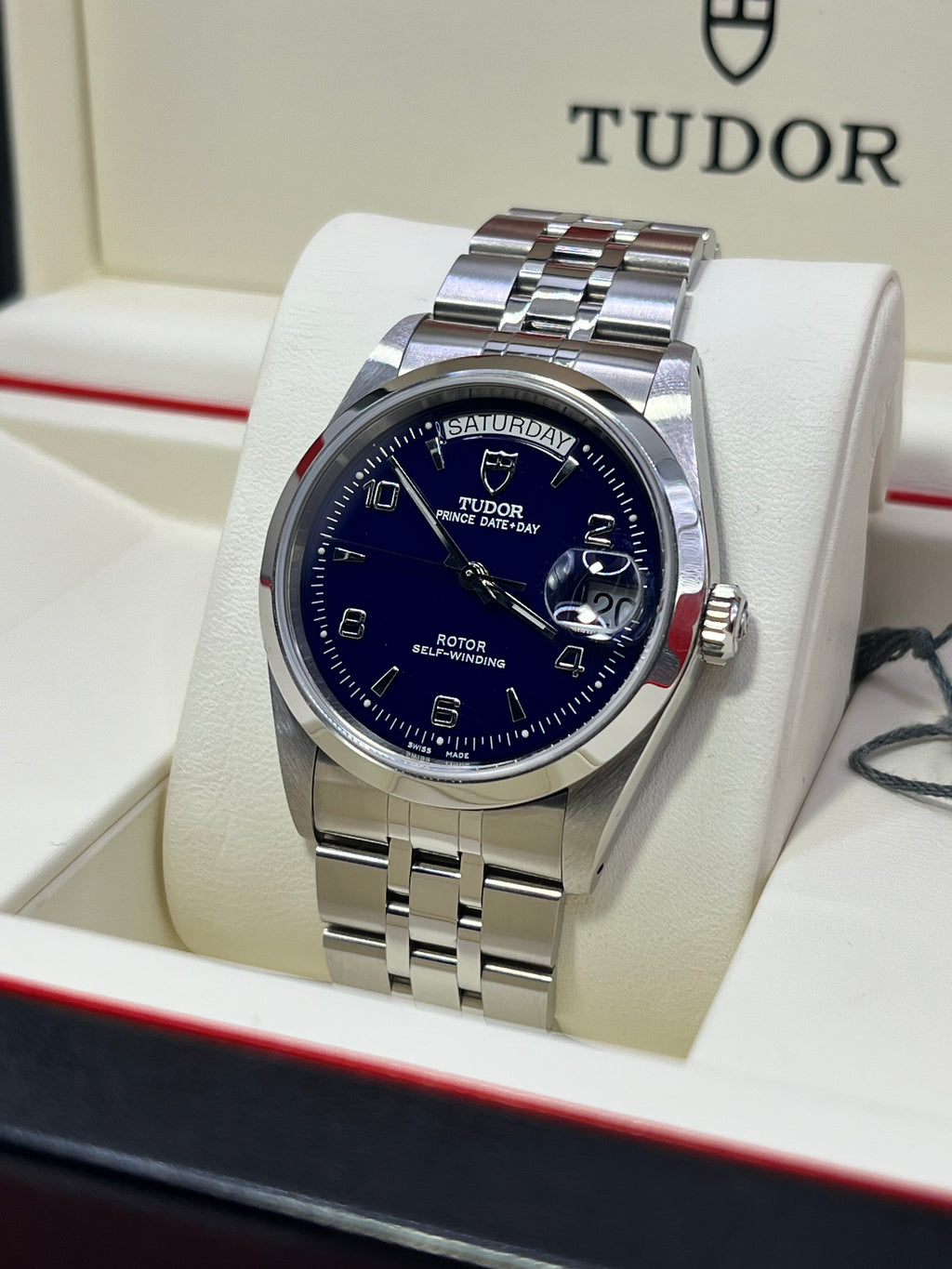 Tudor Prince Date-Day 76200 Blue Dial | Full Set