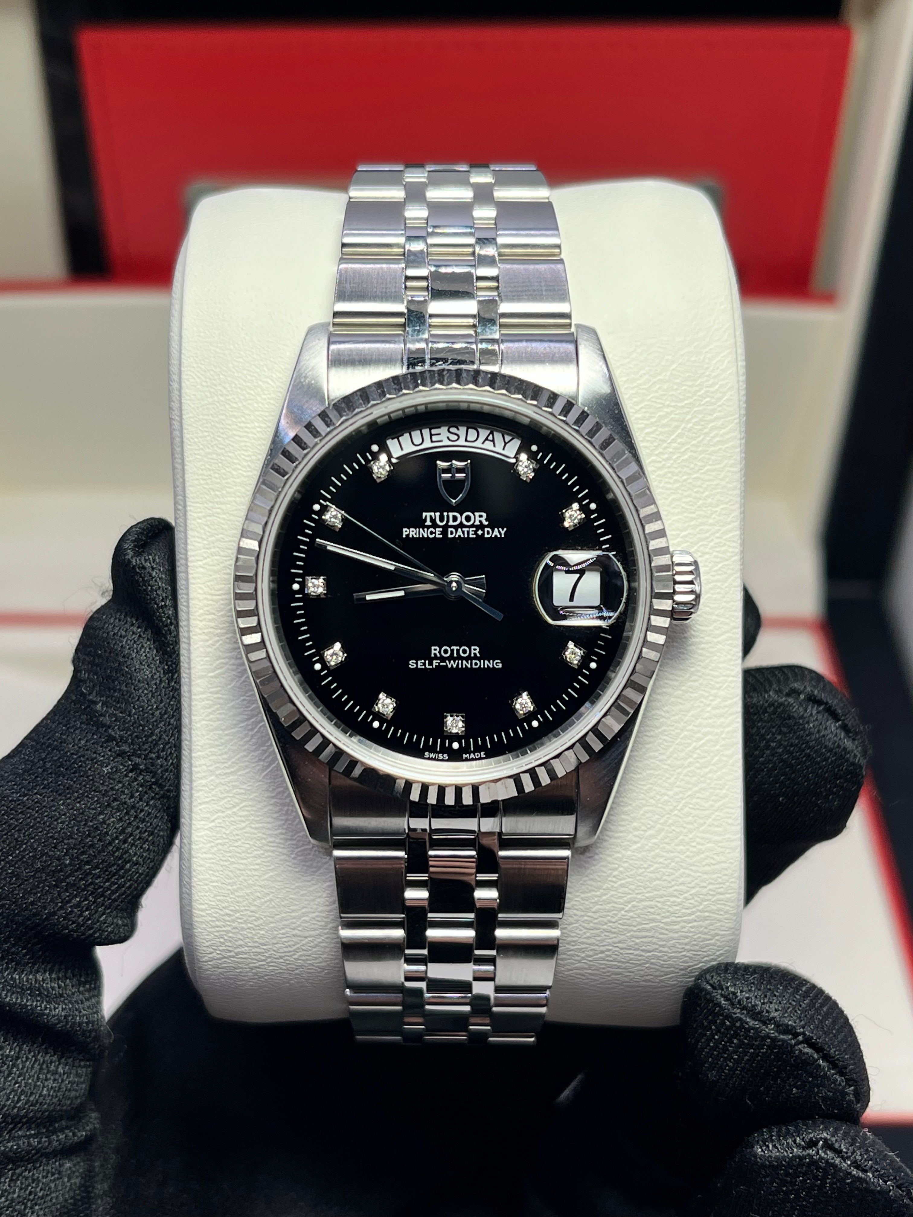Tudor Prince Day-Date 76214 Diamonds Face