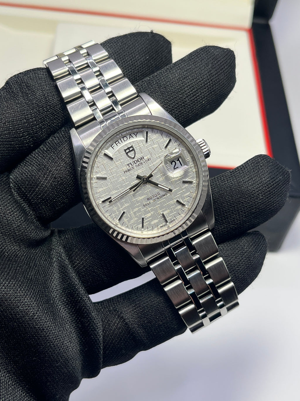 Tudor Prince Day-date 76214 Linen