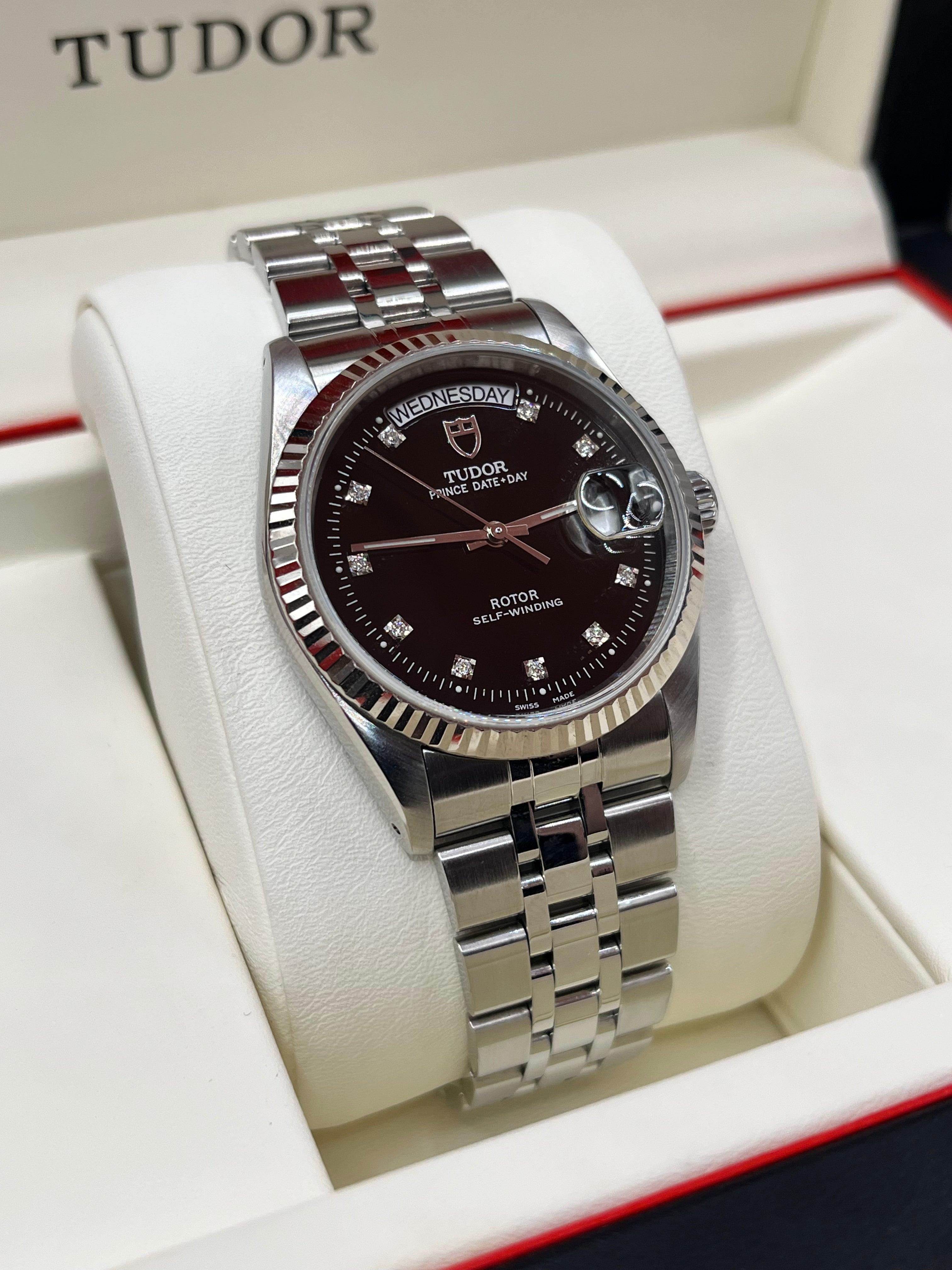 Tudor Prince Day-Date 76214 Diamonds Face