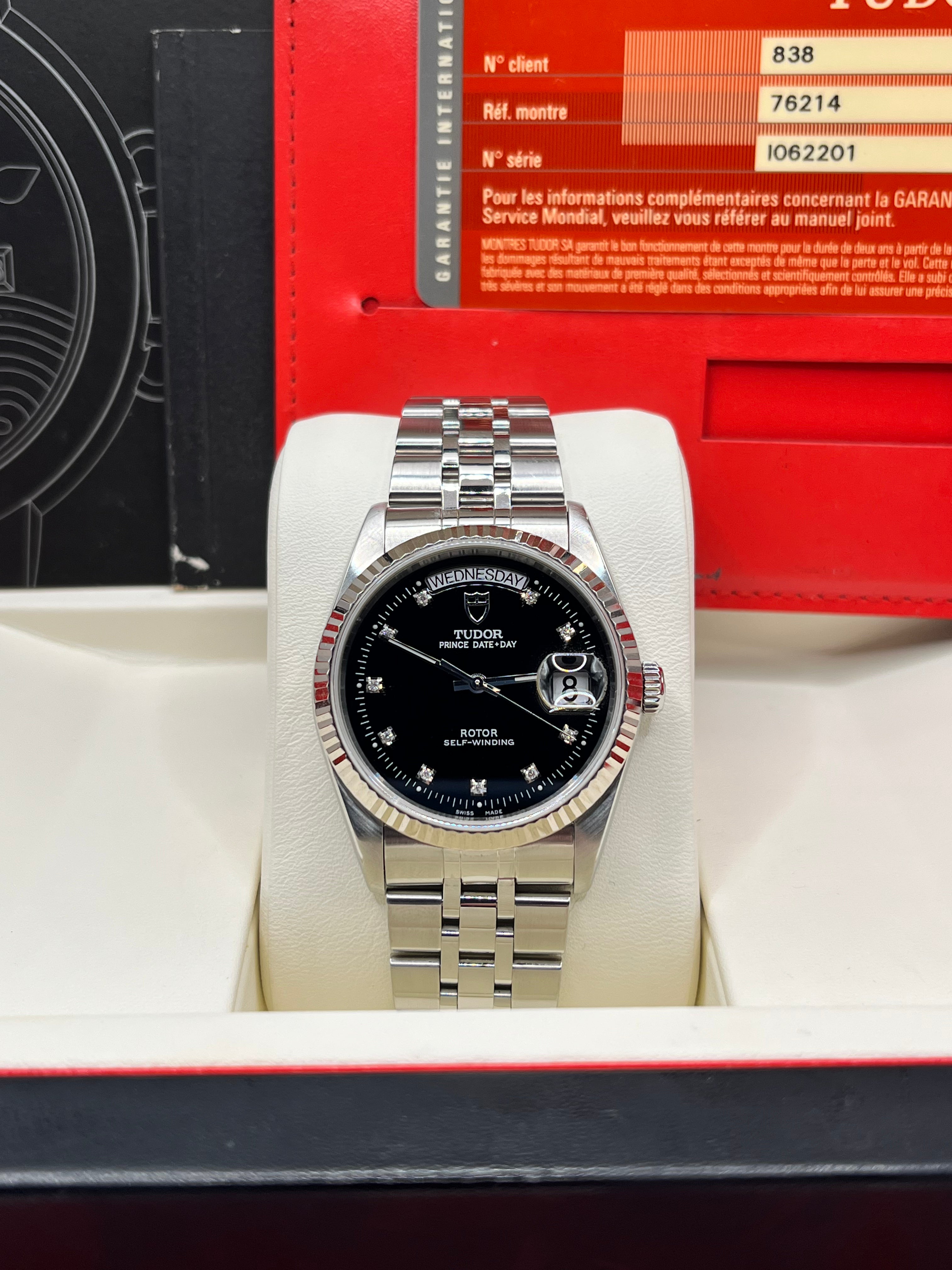 Tudor Prince Day-Date 76214 Diamonds Face